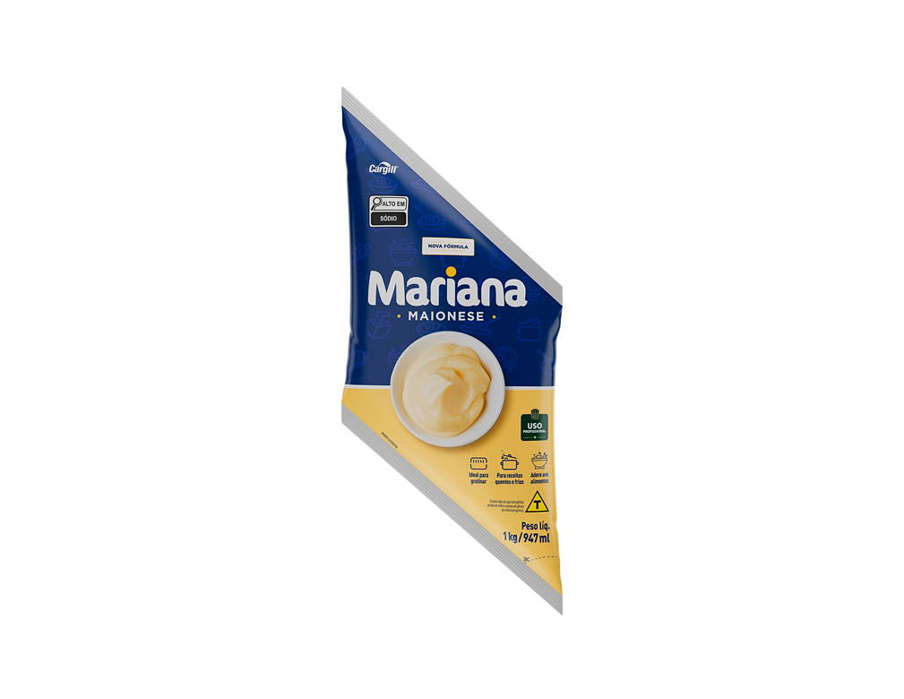 MAIONESE PEQUENA MARIANA 1 KG (CX 10 BAG)